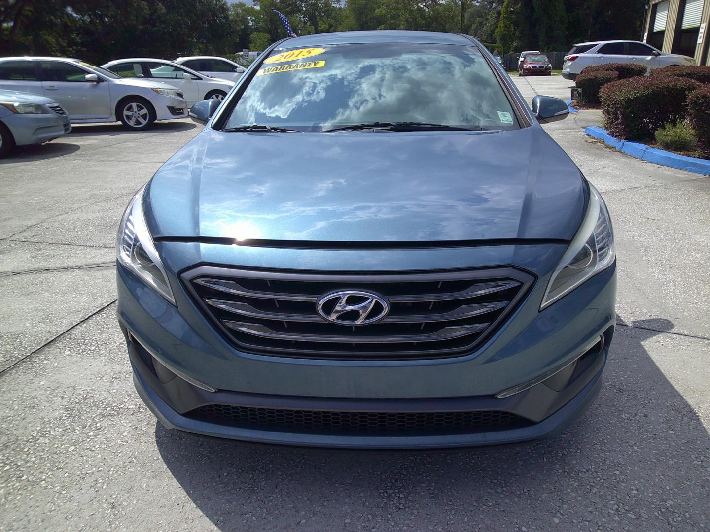 2015 BLUE HYUNDAI SONATA SPORT 2.0T; L (5NPE34AB7FH) , located at 390 Hansen Avenue, Orange Park, FL, 32065, (904) 276-7933, 30.130497, -81.787529 - Photo#0